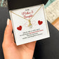 Mother and Daughter Necklace Gift with Message Card