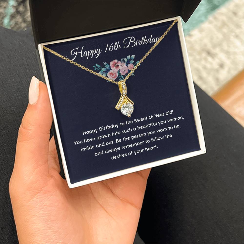 16th Birthday Gift Necklace for Teen Girl