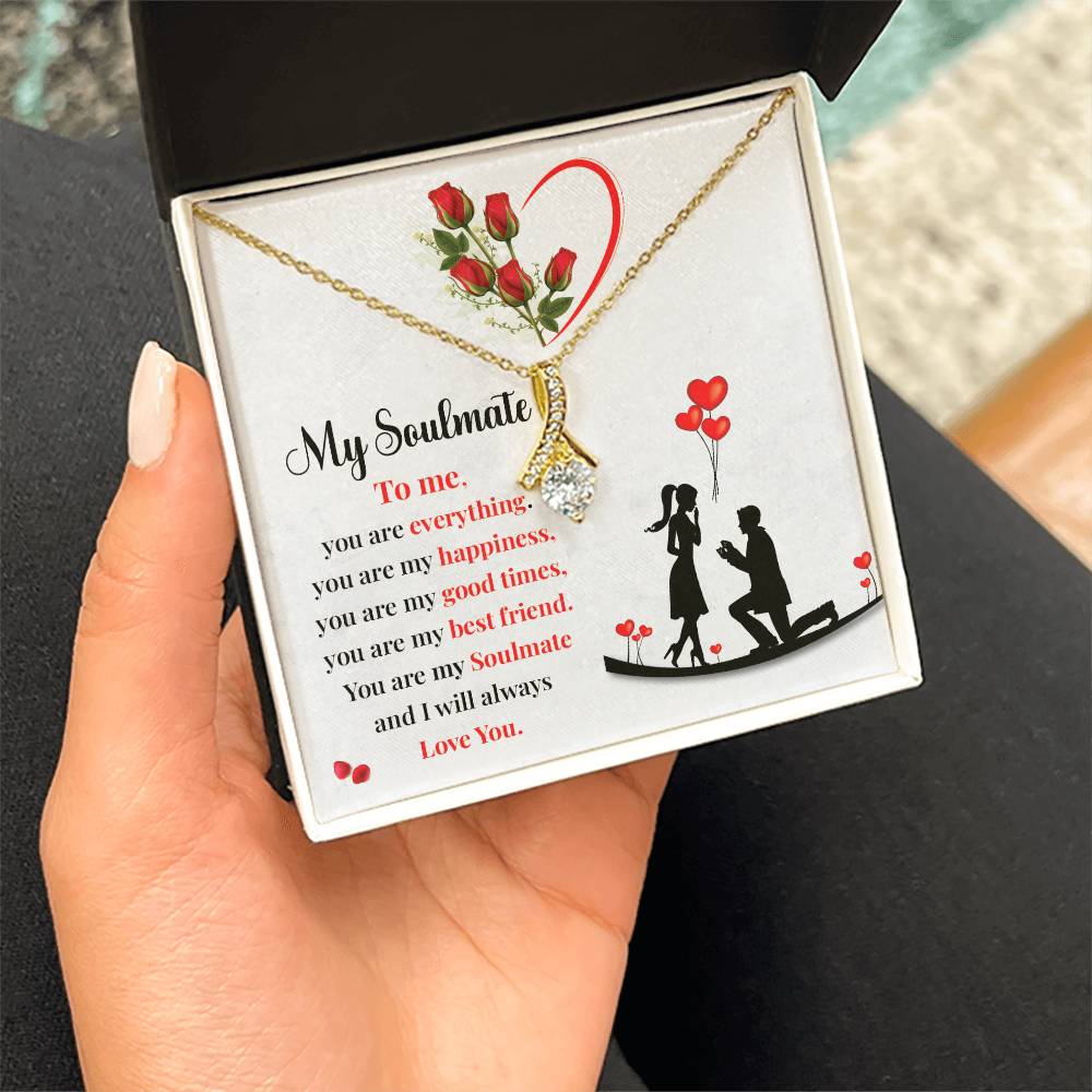 Proposal Gift Necklace for Soulmate with Love Card