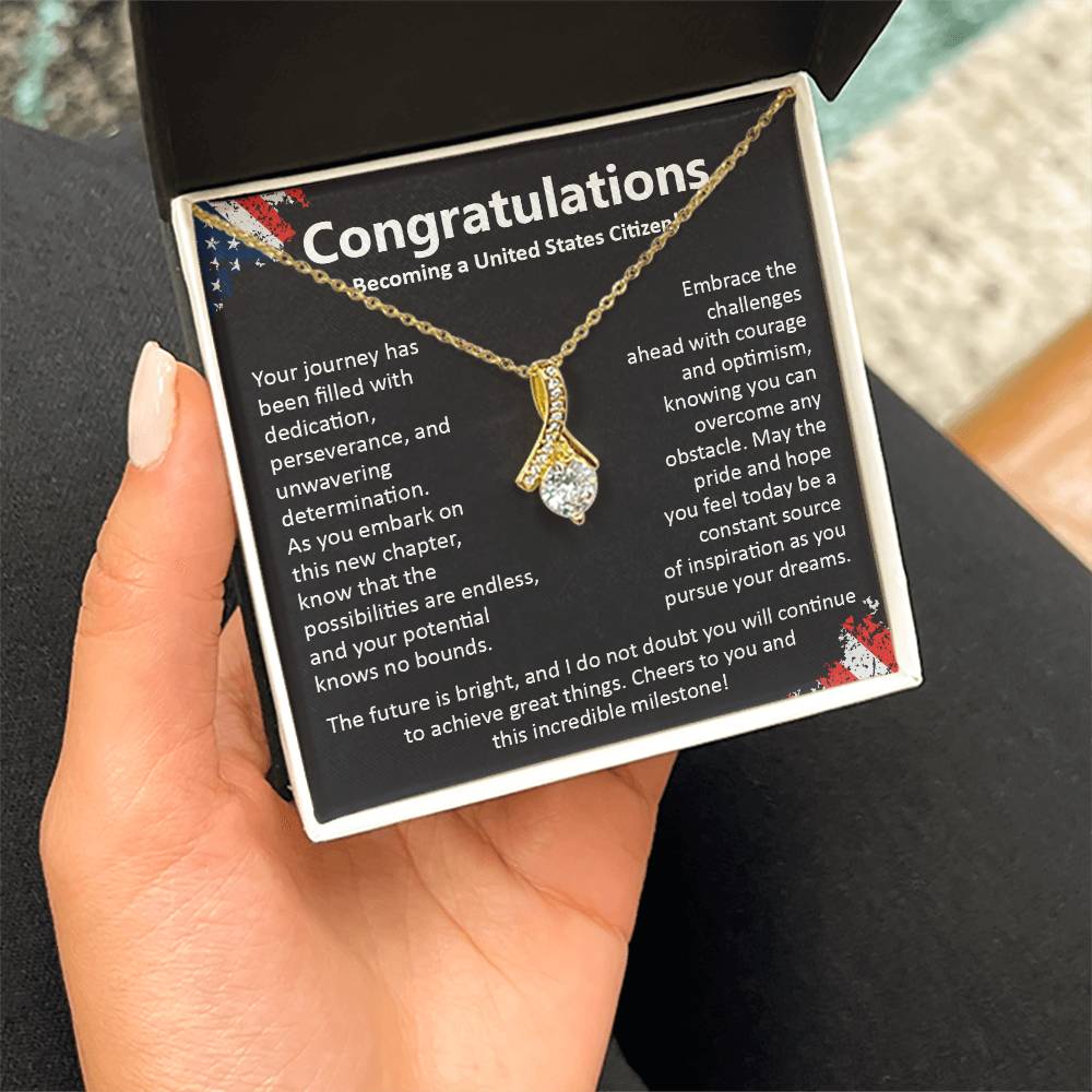 Congratulations On Becoming A United States Citizen Congratulations On Citizenship Proud New Citizen Gift Celebratory Jewelry For New Citizens Supportive Gift For New Citizens Life Journey Jewelry Personalized Gift For Citizens Hope And Pride Jewelry