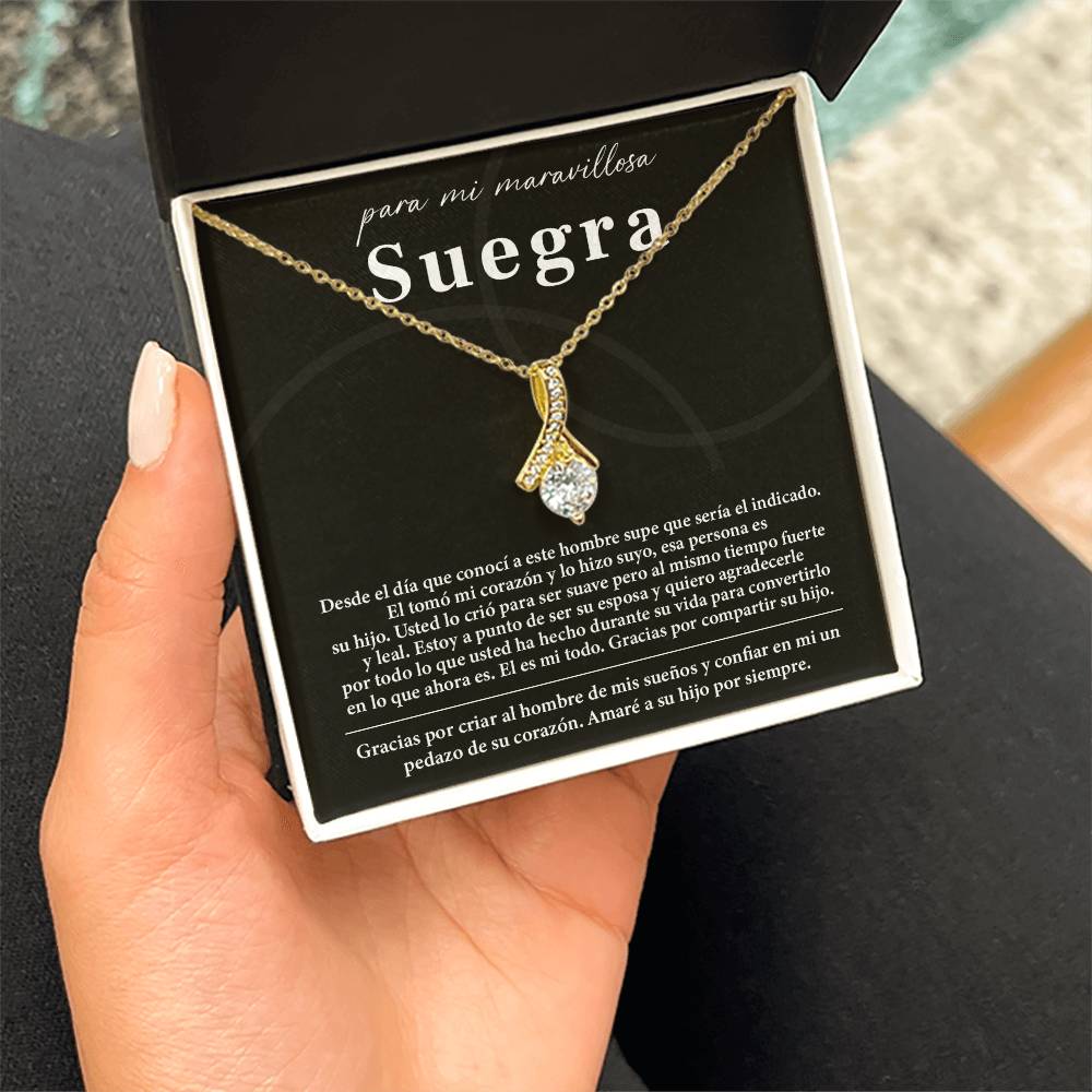 Collar Para Mi Maravillosa Suegra Regalo De Bodas Sincero De Su Hijo Regalo De Bodas Para Suegra Joyas Sentimentales Para Suegra Regalo Especial Para La Mamá Del Novio Regalo Significativo Para La Madre Del Novio Recuerdo Del Día De La Boda De La Suegra