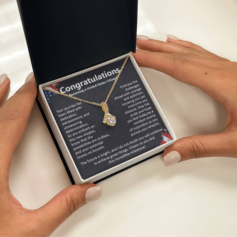 Congratulations On Becoming A United States Citizen Congratulations On Citizenship Proud New Citizen Gift Celebratory Jewelry For New Citizens Supportive Gift For New Citizens Life Journey Jewelry Personalized Gift For Citizens Hope And Pride Jewelry