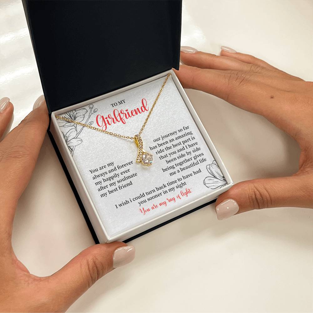 To My Girlfriend - Jewelry Gift with Message Card