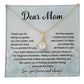 Mom Necklace Gift with Sentimental Message Card