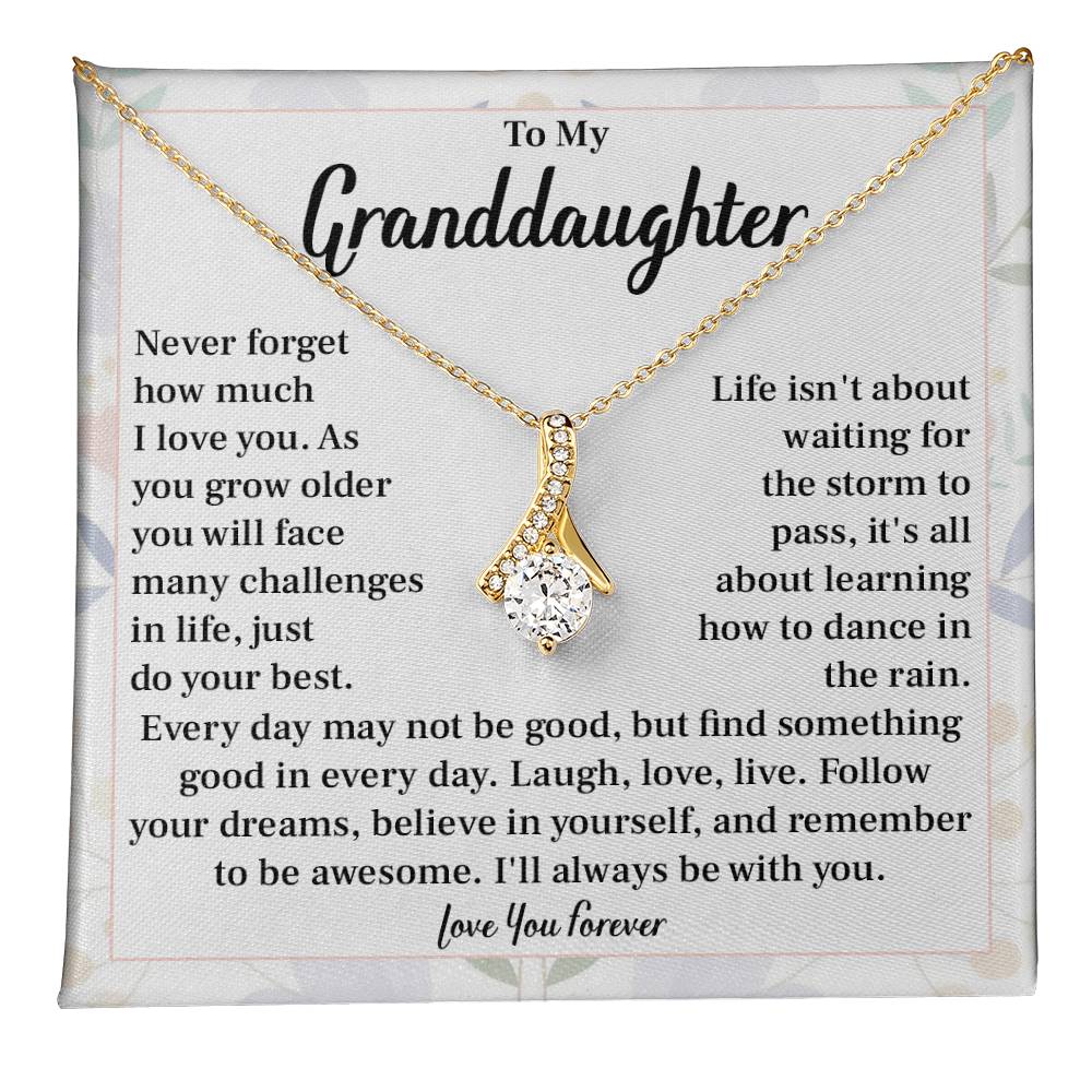Granddaughter Inspirational Necklace Gift for Her