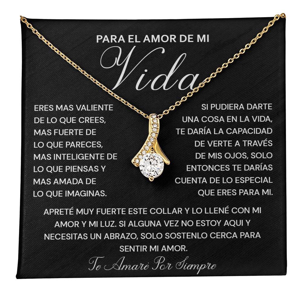 Collar Para El Amor De Mi Vida Regalo Sentimental Para Ella Mensaje De Amor Eterno Collar Con Mensaje Inspirador Collar De Fuerza Y Amor Regalo Especial Para Novia Mensaje De Amor Y Luz Collar De Amor Para Mi Pareja Collar De Amor Para Mi Pareja