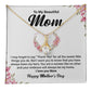 Beautiful Mom Gift for Mother’s Day with Card