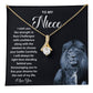 To My Niece Necklace Gift With Meaningful Message Card