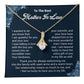 Mother-in-Law Necklace Gift from Bride with Message Card