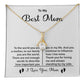 Best Mom Necklace Gift with Heartfelt Message Card