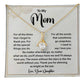Daughter to Mom Necklace Gift with Message Card Box