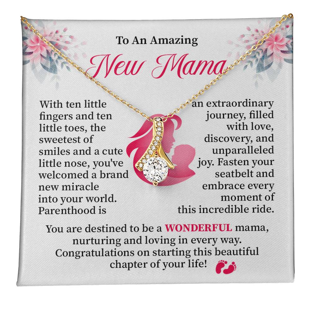New Mama Necklace Gift for First Time Mom