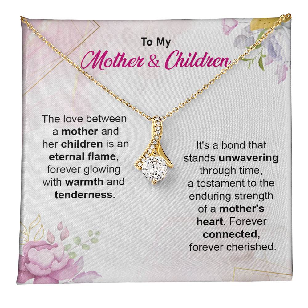 Mother & Children Bond Necklace Gift Box