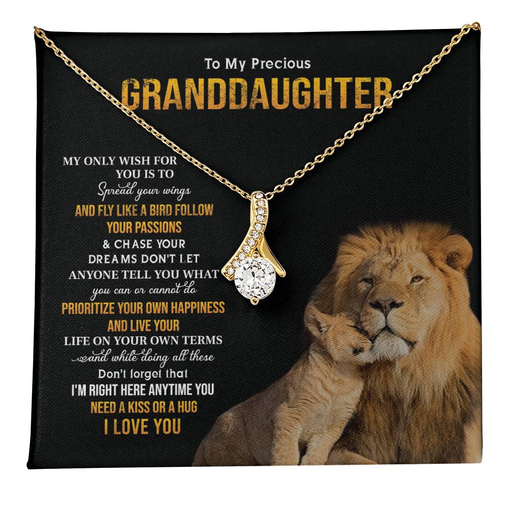 Inspirational Necklace for Granddaughter – Gift from Grandpa
