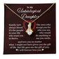 Unbiological Daughter Necklace Gift with Card