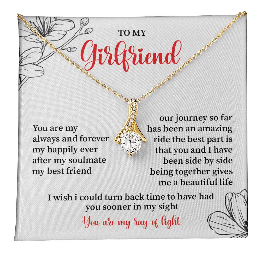 To My Girlfriend - Jewelry Gift with Message Card