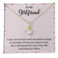 Romantic Girlfriend Necklace Gift with Message Card