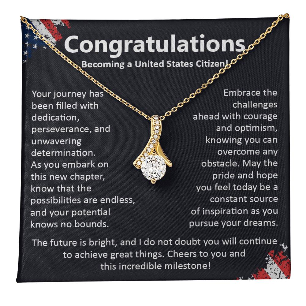 Congratulations On Becoming A United States Citizen Congratulations On Citizenship Proud New Citizen Gift Celebratory Jewelry For New Citizens Supportive Gift For New Citizens Life Journey Jewelry Personalized Gift For Citizens Hope And Pride Jewelry