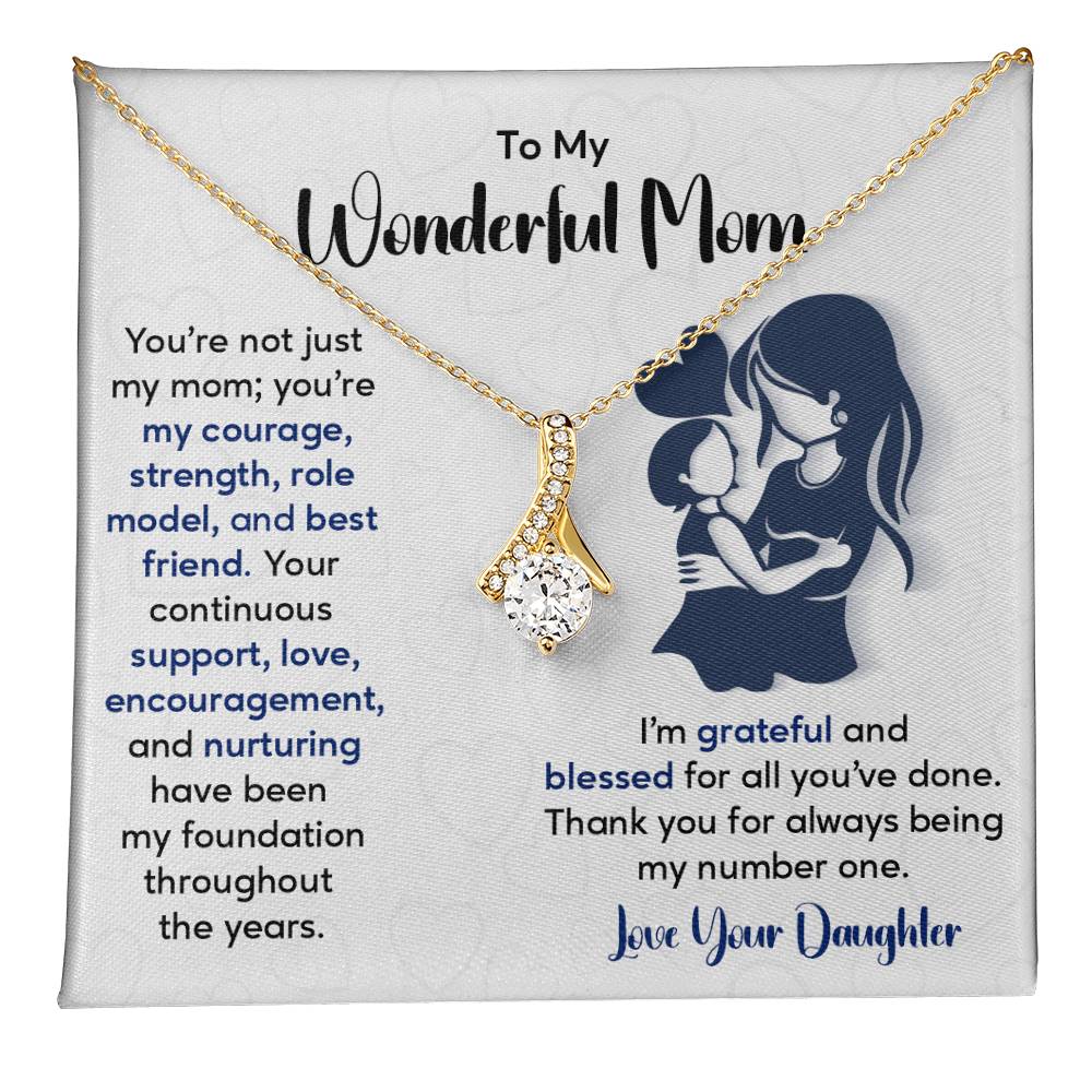 Gift for Mom from Daughter – Message Card Jewelry Box