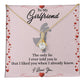 Necklace Gift for Girlfriend with Love Quote Card