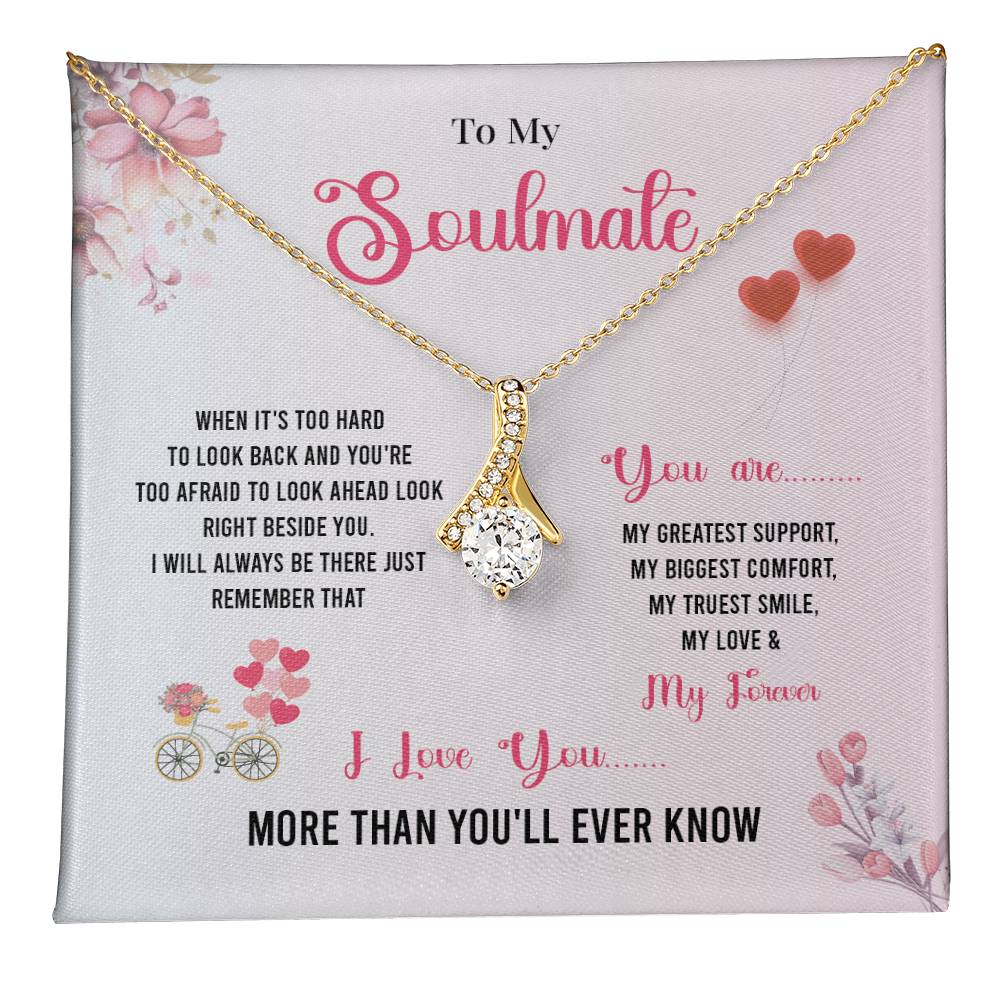 Comfort Necklace Gift for Soulmate with Love Card