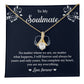 Soulmate Necklace Gift for Her with Message Card