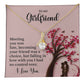 Girlfriend Necklace Romantic Gift with Message Card