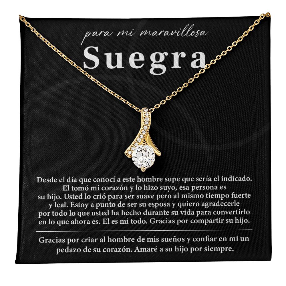 Collar Para Mi Maravillosa Suegra Regalo De Bodas Sincero De Su Hijo Regalo De Bodas Para Suegra Joyas Sentimentales Para Suegra Regalo Especial Para La Mamá Del Novio Regalo Significativo Para La Madre Del Novio Recuerdo Del Día De La Boda De La Suegra