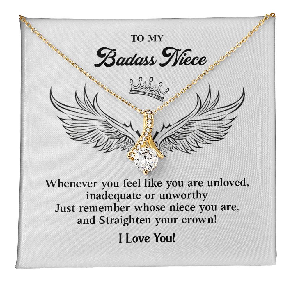 Badass Niece Gift from Aunt or Uncle with Gift Note