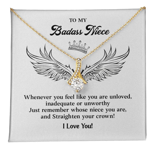 Badass Niece Gift from Aunt or Uncle with Gift Note