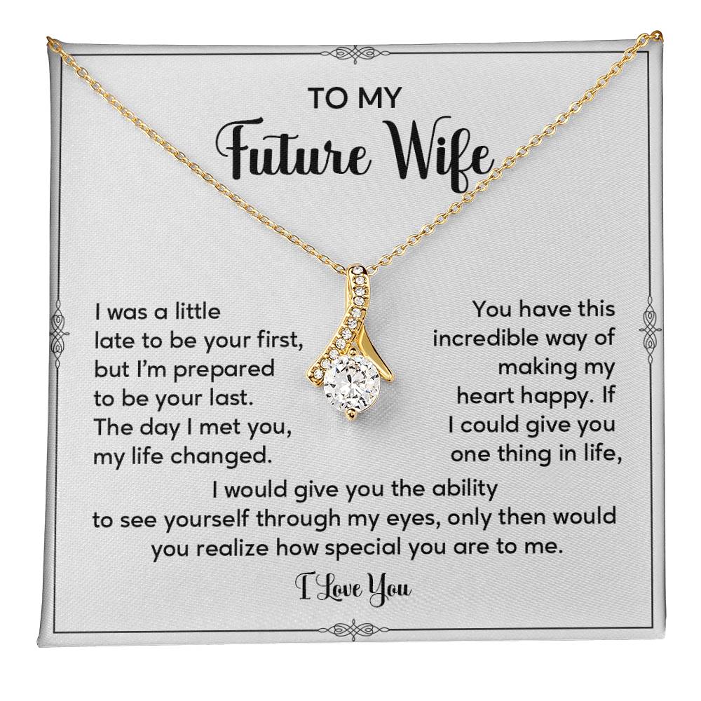 Future Wife Necklace Gift with Sentimental Message Card
