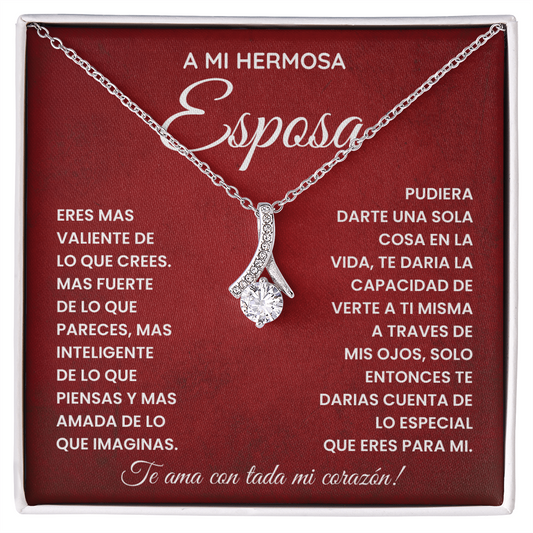 A Mi Hermosa Esposa - Eres Valiente, Fuerte, Inteligente Y Más Amada De Lo Que Imaginas