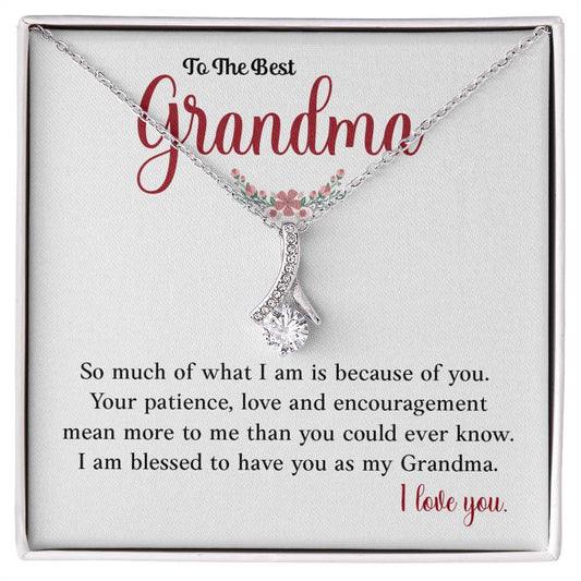 To The Best Grandma Heartfelt Necklace Gift Best Grandma Necklace Gift Heartfelt Gift For Grandma Sentimental Jewelry For Grandmother Jewelry Gift For Grandma Granddaughter To Grandma Gift Special Gift For Grandma Meaningful Gift For Grandma