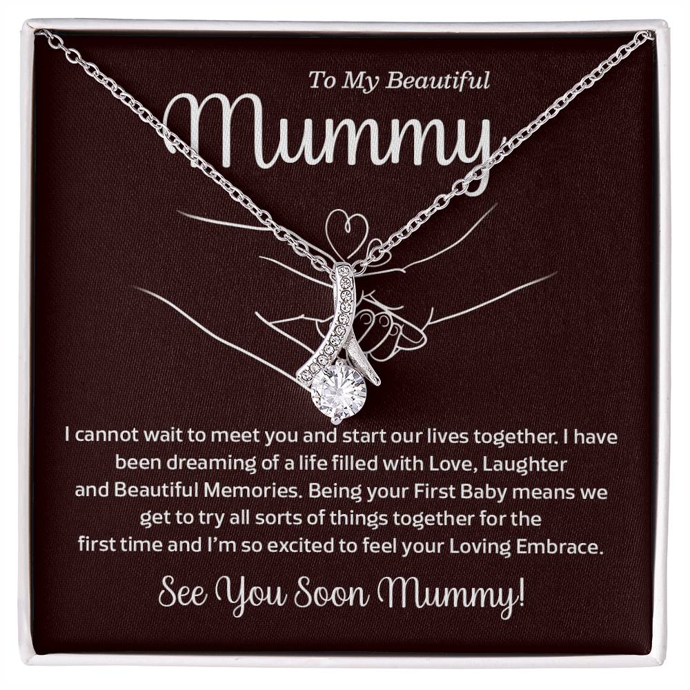 To My Mummy Necklace – Baby Bump Gift for First Baby
