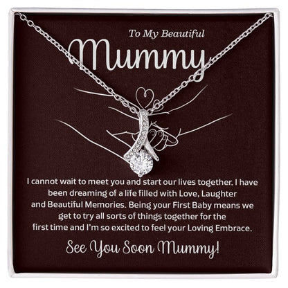 To My Mummy Necklace – Baby Bump Gift for First Baby