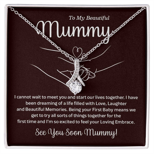 To My Mummy Necklace – Baby Bump Gift for First Baby