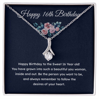 16th Birthday Gift Necklace for Teen Girl