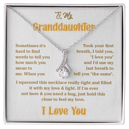 Granddaughter Gift from Grandma Sparkle Necklace Box
