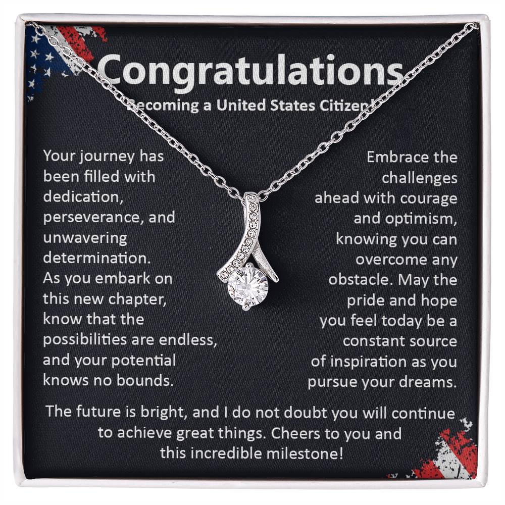 Congratulations On Becoming A United States Citizen Congratulations On Citizenship Proud New Citizen Gift Celebratory Jewelry For New Citizens Supportive Gift For New Citizens Life Journey Jewelry Personalized Gift For Citizens Hope And Pride Jewelry