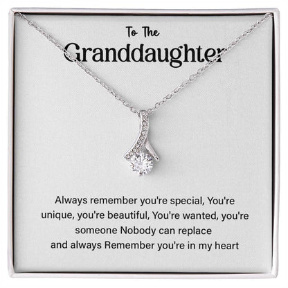To The Granddaughter Necklace Gift – You're Special Message Card