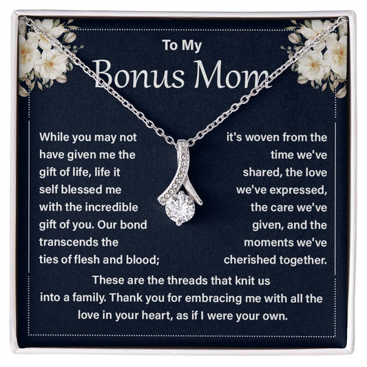 Bonus Mom Necklace from Daughter Gift Box