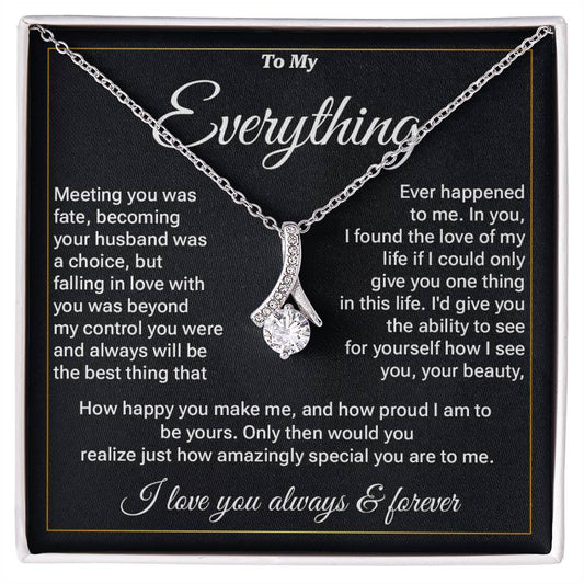 To My Everything Necklace Gift – Message Card Box