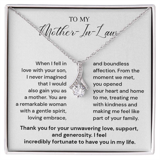 Mother-in-Law Gift from Bride Wedding Necklace