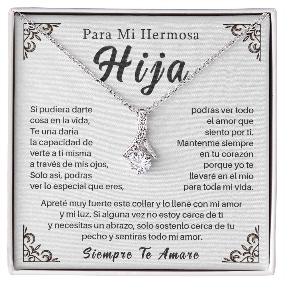 Collar Para Hija con Mensaje de Amor – Siempre Te Amaré