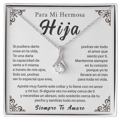 Collar Para Hija con Mensaje de Amor – Siempre Te Amaré