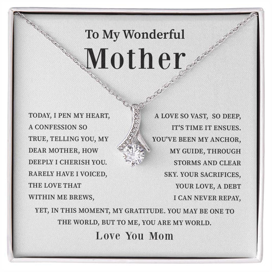 To my wonderful mother today.