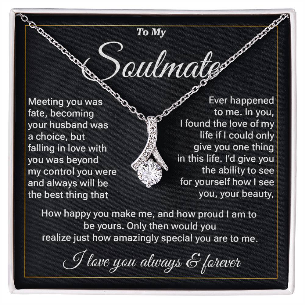 Soulmate Necklace Gift – Romantic Message Card Box