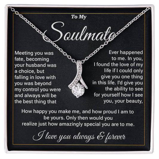 Soulmate Necklace Gift – Romantic Message Card Box