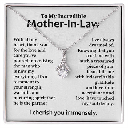 Gratitude Necklace for Mother-In-Law – Heartfelt Message from Bride