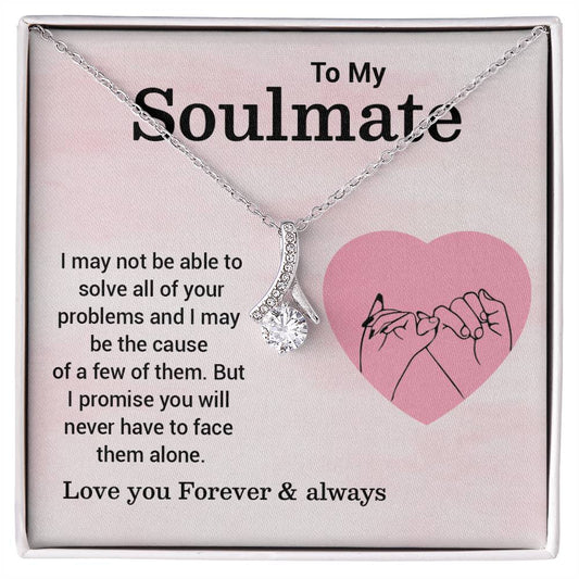 Soulmate Necklace Gift – Pinky Promise Message Card